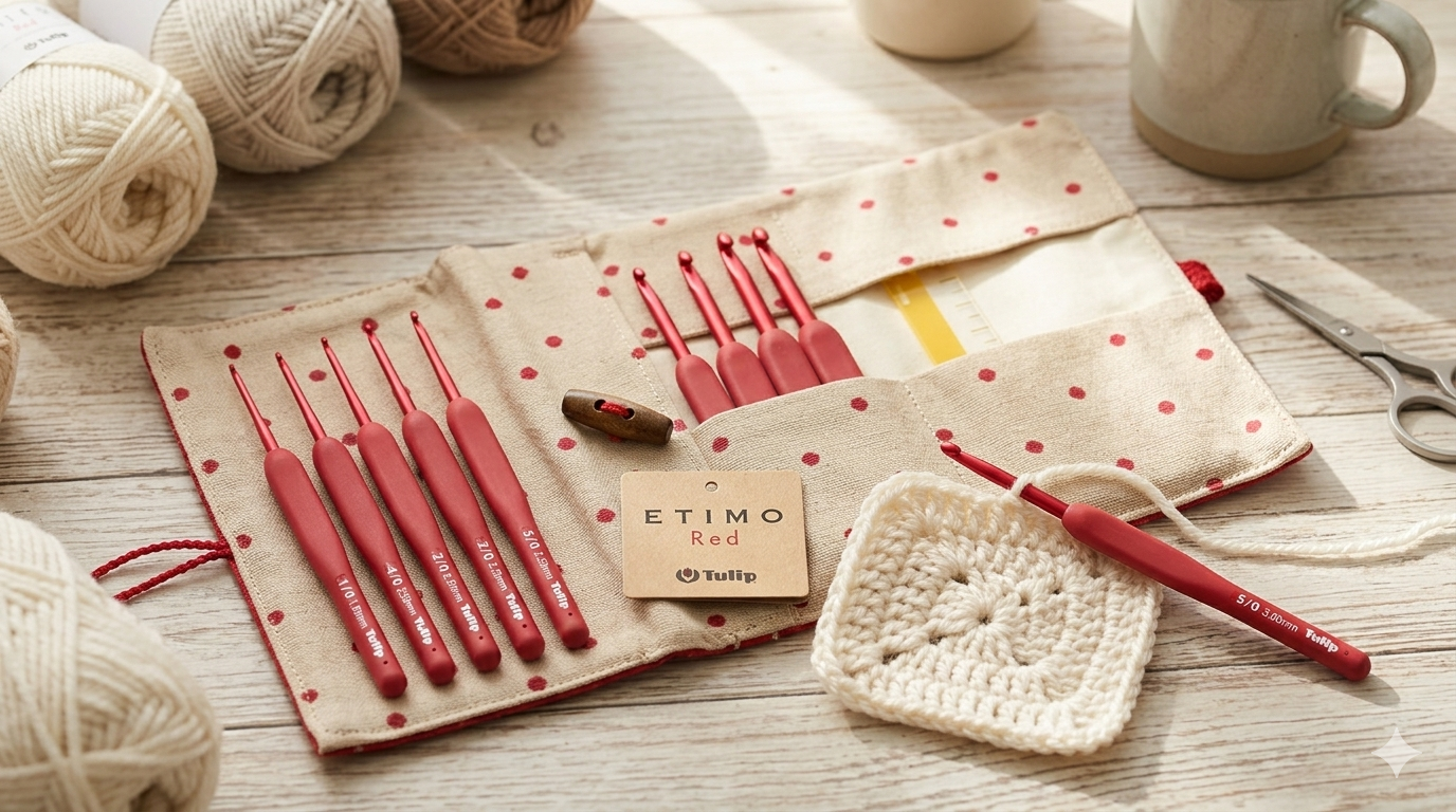 ETIMO Red（エティモレッド）かぎ針セットの口コミ！初心者こそ「赤」がおすすめな理由