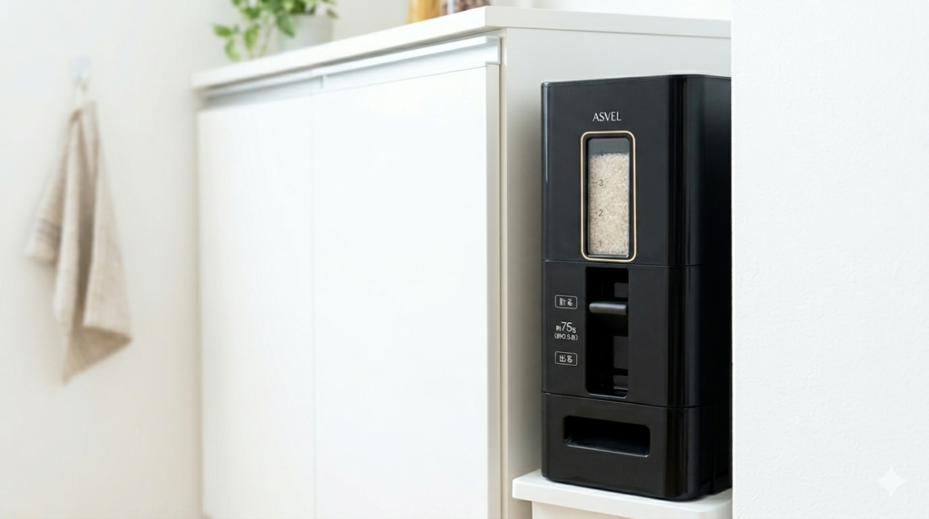 アスベル計量米びつ（6kg）の口コミ！0.5合単位が便利すぎ？使ってみた本音レビュー