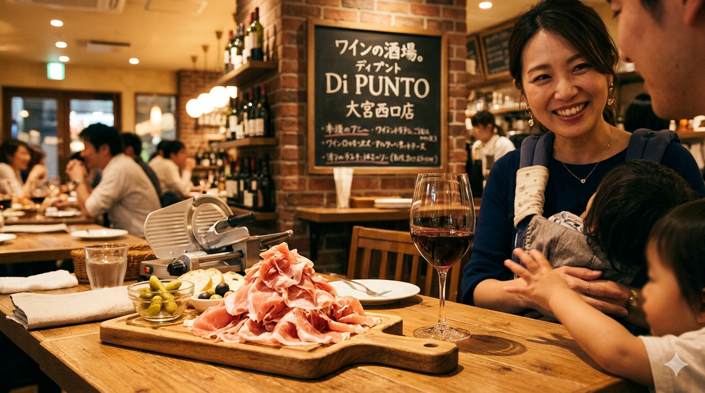 子連れでワインは諦めない！ディプント（Di PUNTO）さいたま店舗の体験レポ